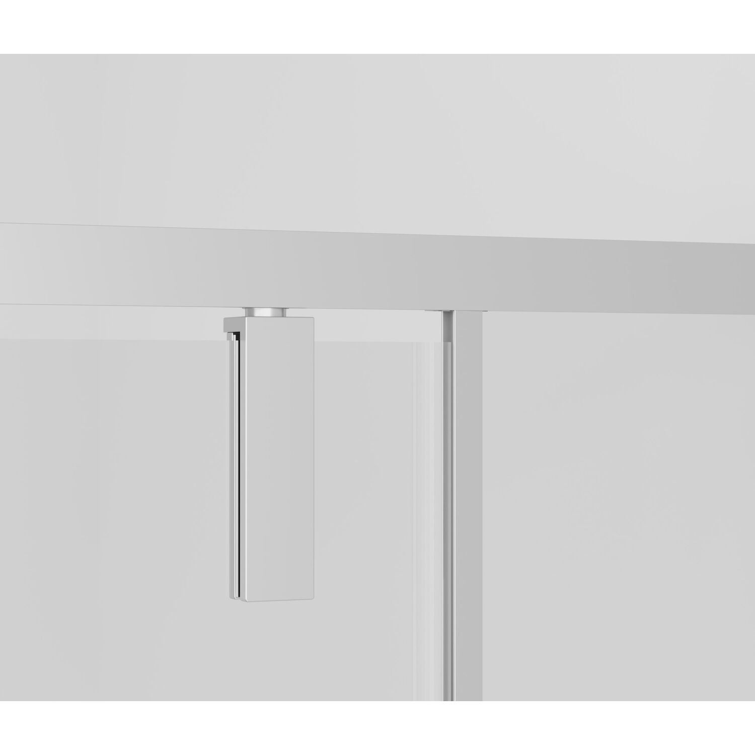 Душевая дверь Vincea Slim-N VDP-4SN 100x195, стекло прозрачное, профиль черный - фото 1