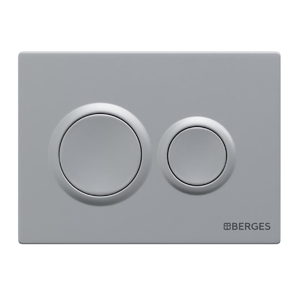 Комплект Berges 043380 унитаза Vita Rimless с сиденьем микролифт и инсталляции Novum с кнопкой O2 хром матовый - фото 1