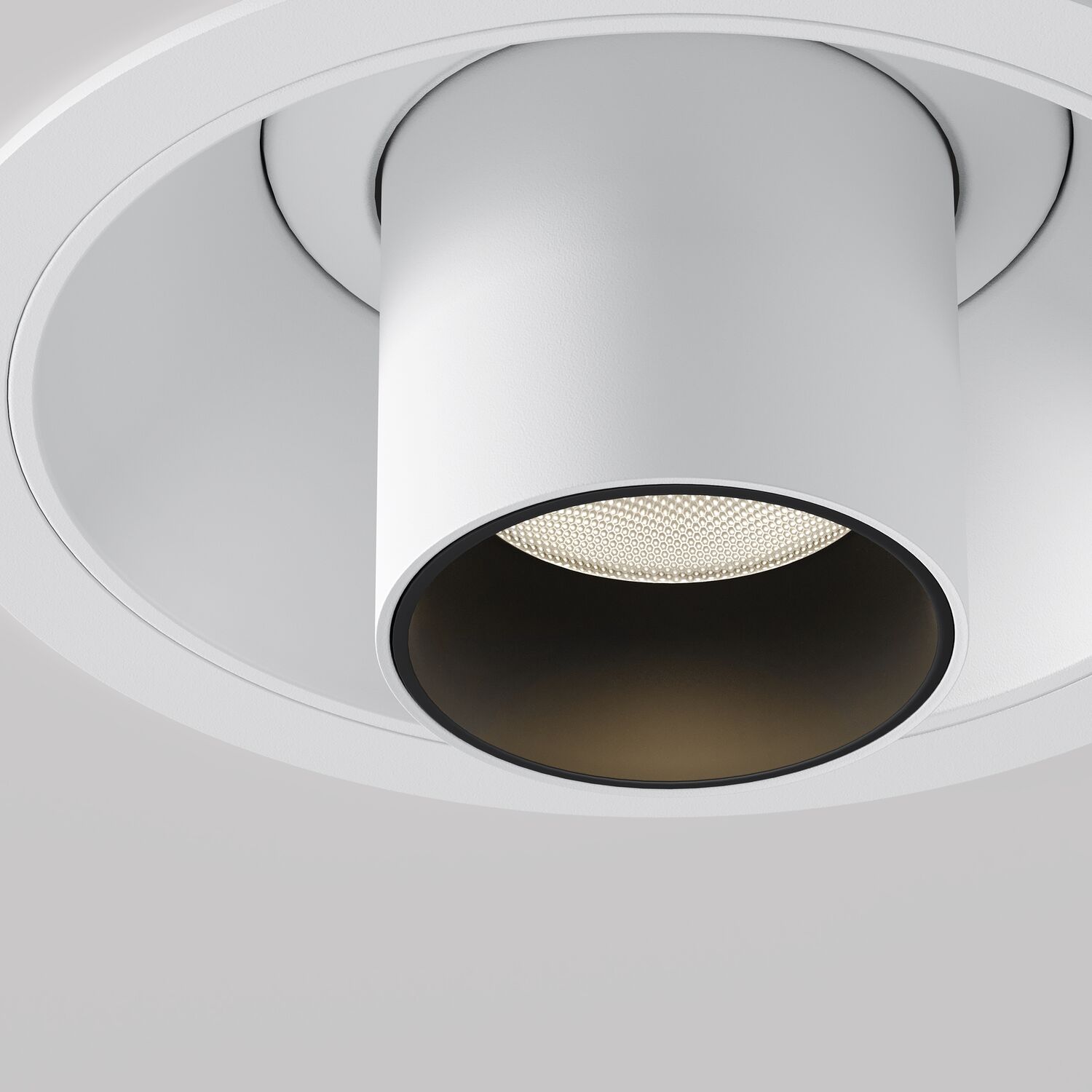 Встраиваемый светильник Maytoni Focus T C140RS-L300-7W3K-W, арматура белая    - фото 1