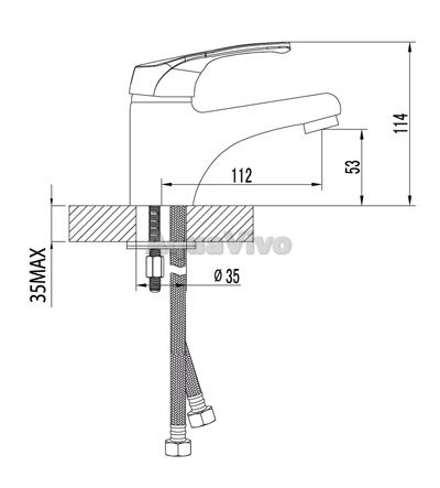 Смеситель Lemark Omega LM3106C для раковины