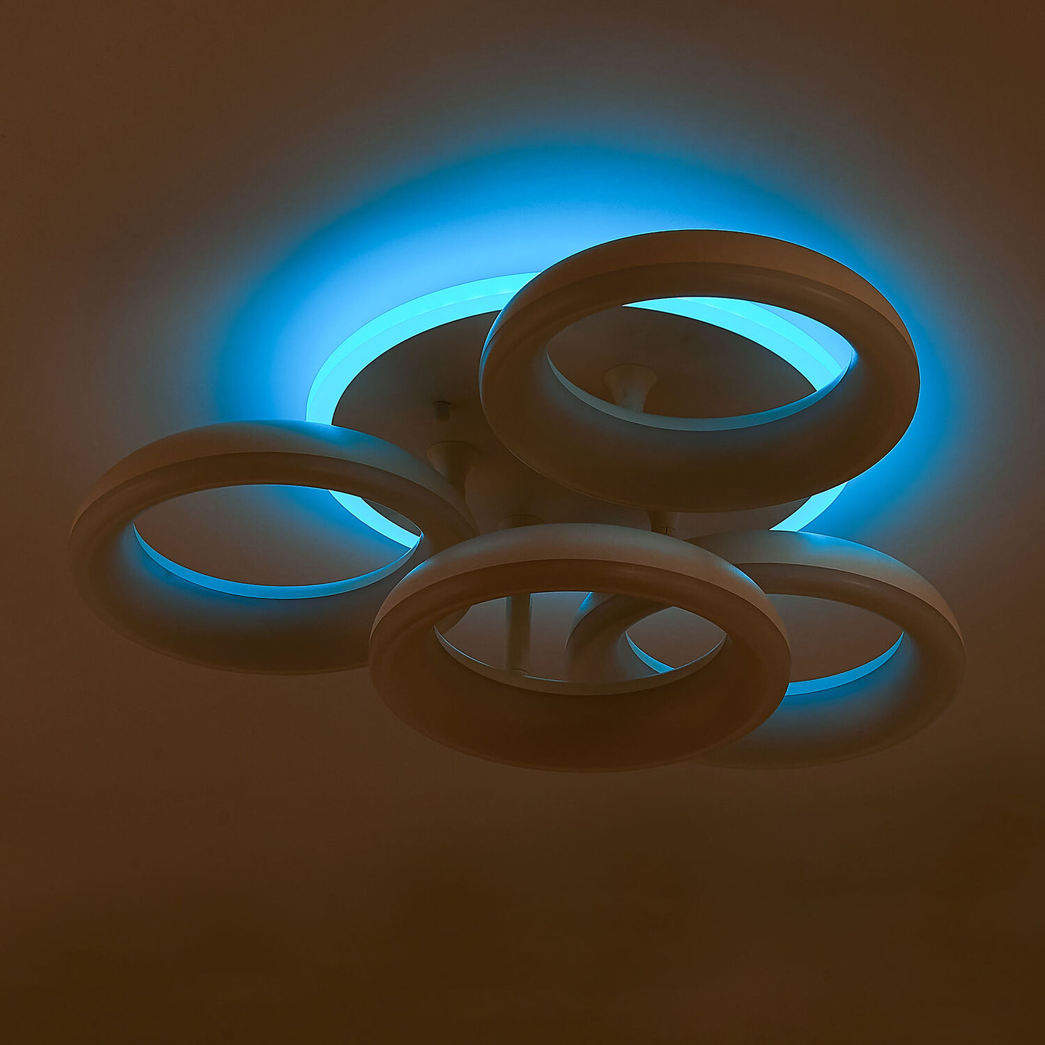 Потолочная люстра Citilux Паркер Смарт CL225A140E, арматура белая, плафоны полимер белый - фото 1