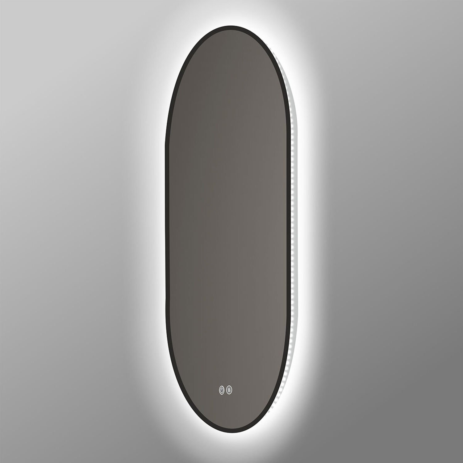 Зеркало Vincea VLM-3AU100B-2 LED 60х100, с подсветкой, функцией антизапотевания, сенсорным выключателем и диммером, цвет черный - фото 1