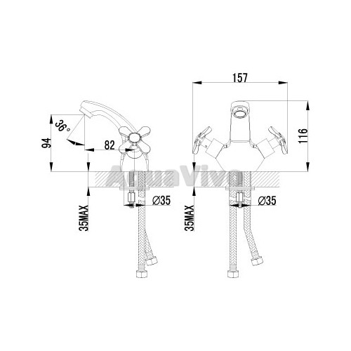 Смеситель Lemark Partner LM6546C для раковины - фото 1