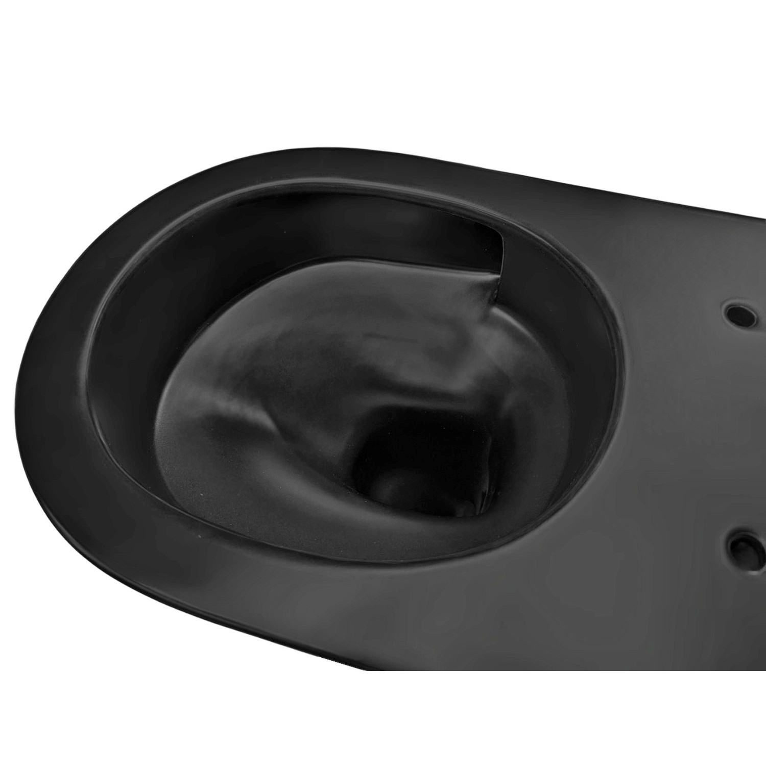 Унитаз Joki Stella T JK1141020MB подвесной, безободковый, смыв Торнадо, с сиденьем микролифт, цвет черный