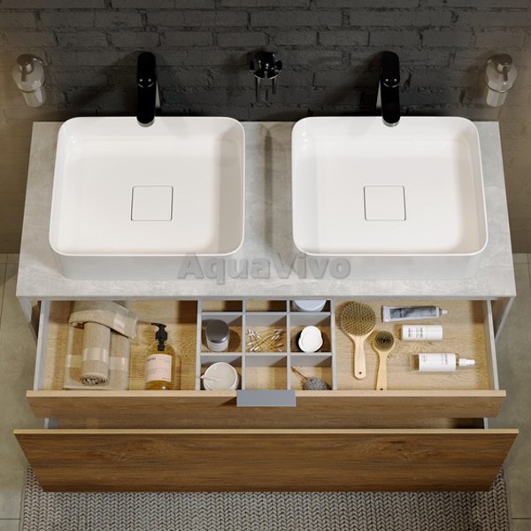 Мебель для ванной Aqwella Mobi 120, цвет дуб балтийский - фото 1