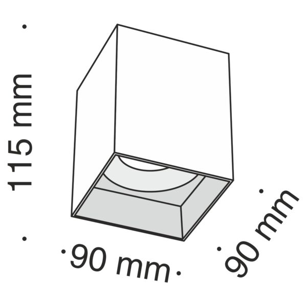 Потолочный светильник Maytoni Technicali Slim C015CL-01B, арматура черная - фото 1