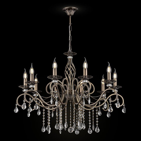 Подвесная люстра Maytoni Grace RC247-PL-10-R, арматура бронза, 85х85 см - фото 1