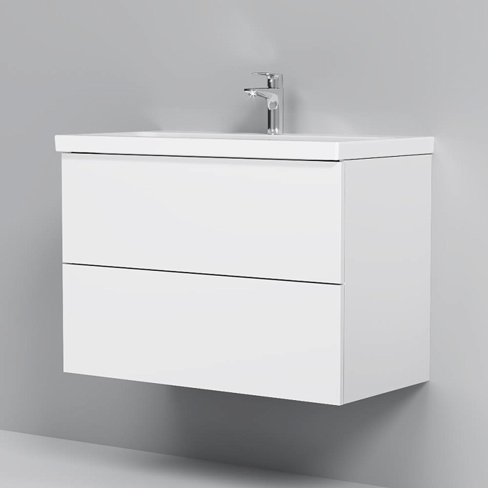 Тумба под раковину AM.PM Gem 80 подвесная, цвет белый глянец