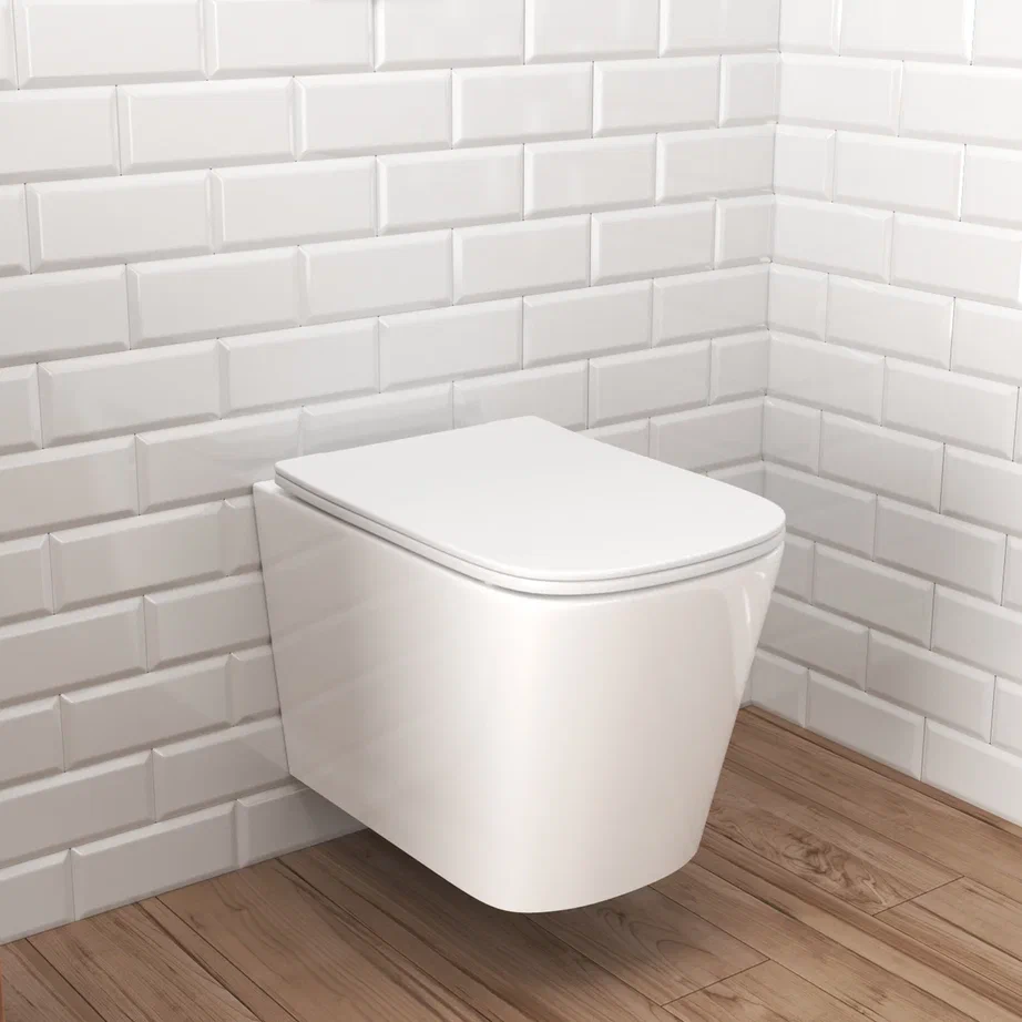 Комплект: Инсталляция Grohe 4 в 1 38929000 кнопка хром+Verna JK3021022 белый унитаз - фото 1