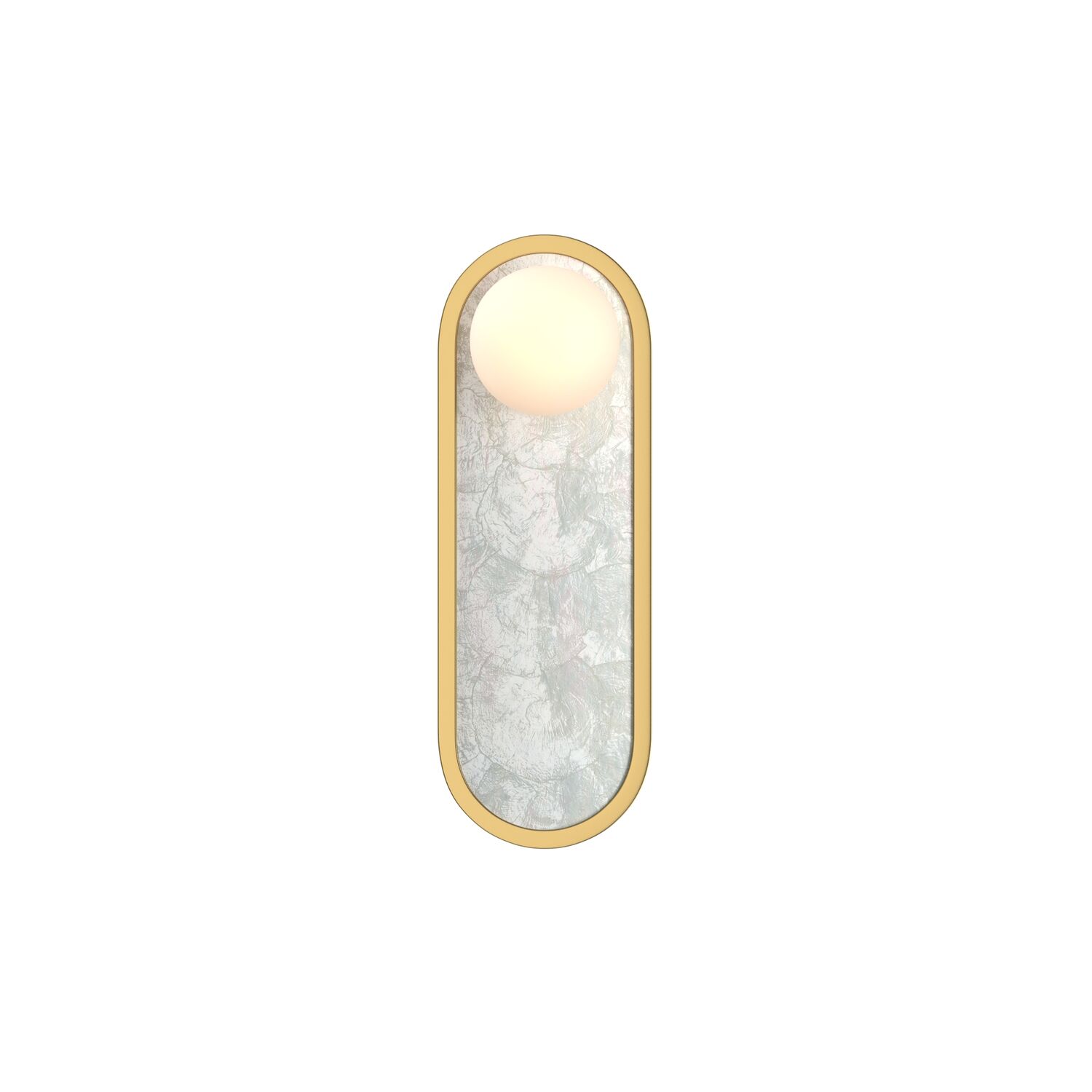 Бра Maytoni Perlamour MOD473WL-L20BSK, арматура латунь, профиль стекло белое