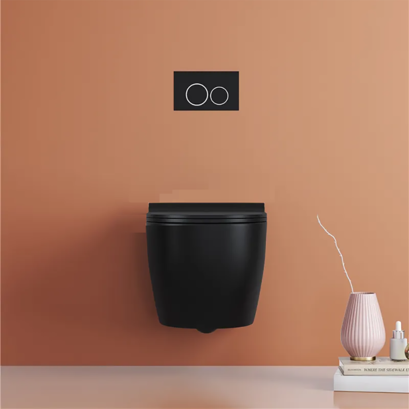 Унитаз CeruttiSPA Oglio Aria MB CT9239 подвесной, безободковый, с сиденьем микролифт, цвет черный матовый