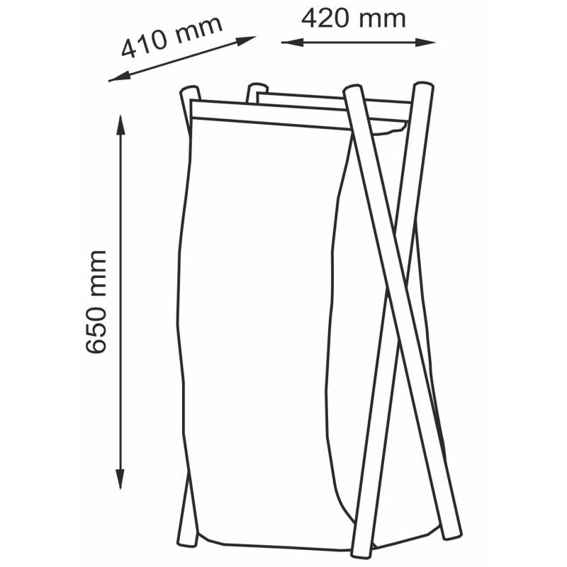 Корзина для белья WasserKRAFT Nau WB-773-L, 41x42, цвет белый