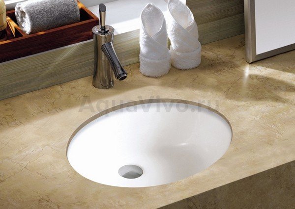 Раковина Weltwasser SK Deilbach 6021 встраиваемая, 49x42 см, цвет белый глянец - фото 1
