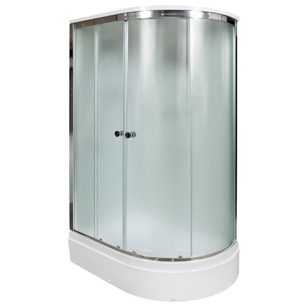 Душевая кабина Deto D272S L 120x80, стекло матовое, профиль хром глянцевый, левая - фото 1