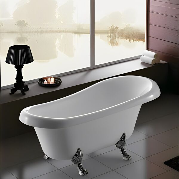 Ванна CeruttiSPA Classic CT9323 157x77 акриловая, цвет белый глянец - фото 1