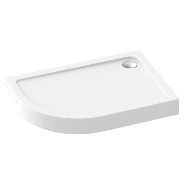 Поддон для душа Good Door Раунд R 120х80, правый, акриловый, цвет белый