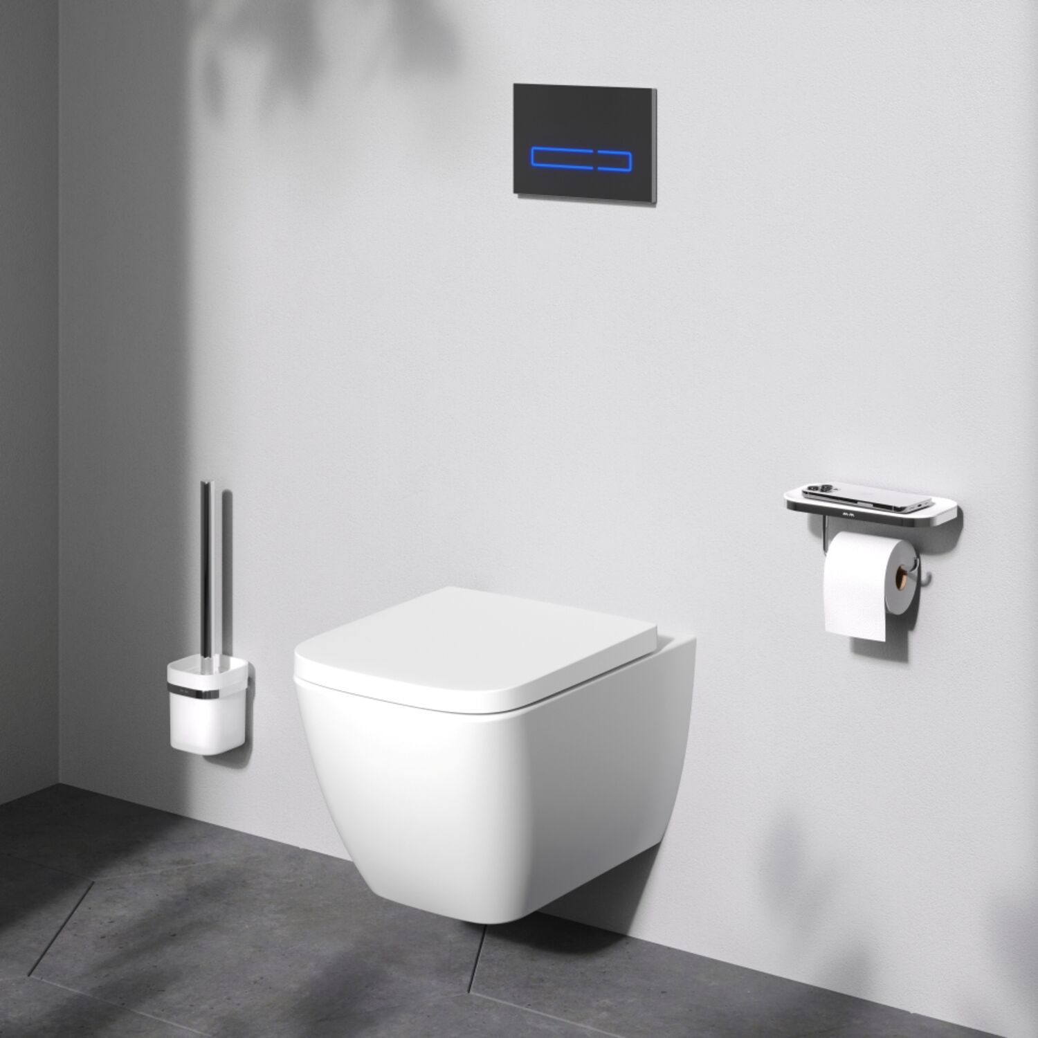 Унитаз AM.PM Gem Aquaspin C901901SC подвесной, безбодковый, смыв Торнадо, с сиденьем микролифт, цвет белый - фото 1