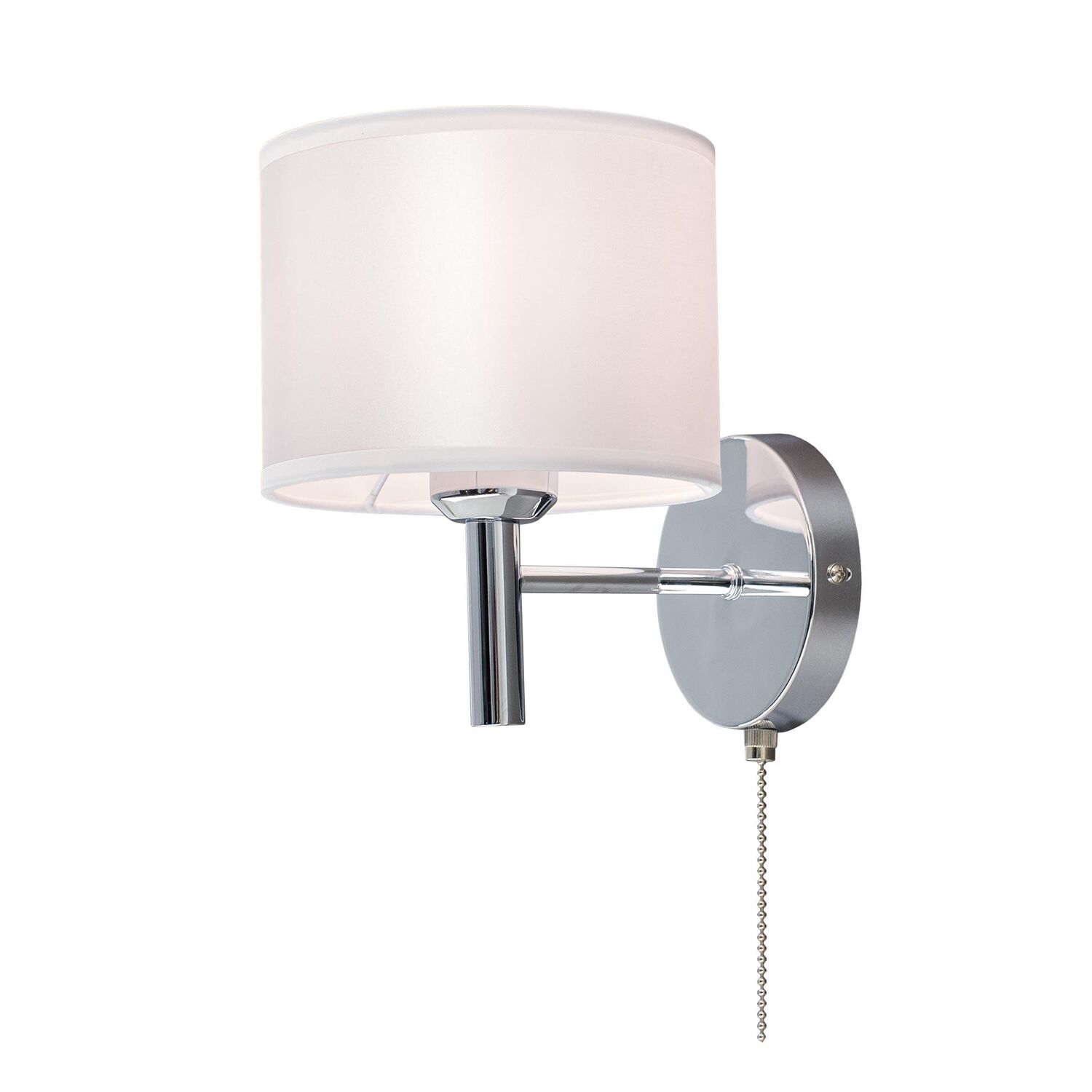 Бра Citilux Аврора CL463310, арматура хром, плафоны текстиль белый