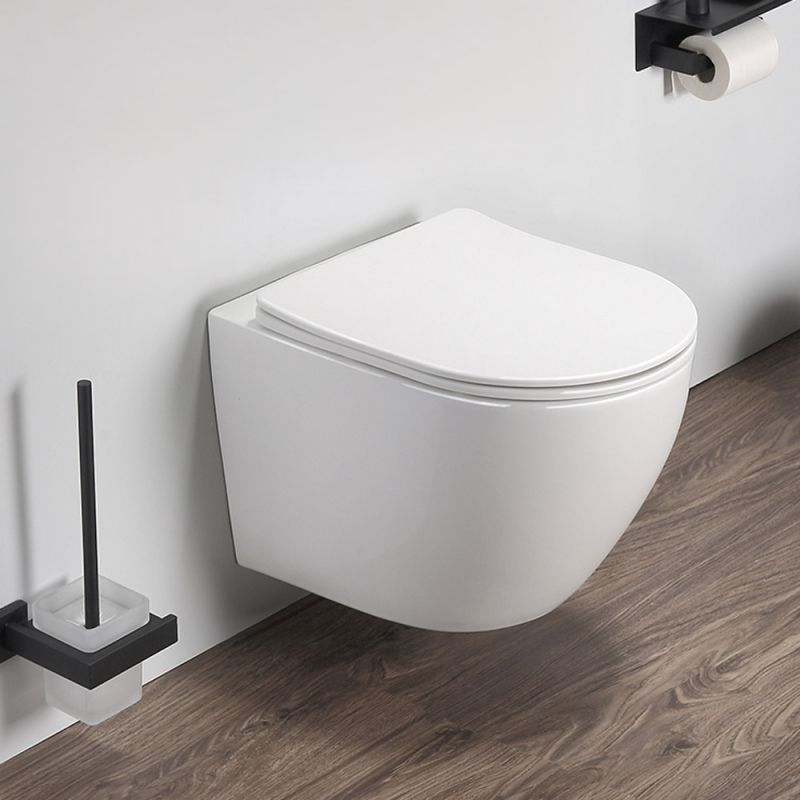 Унитаз SantiLine SL-5005 подвесной, безободковый, с сиденьем микролифт, цвет белый глянцевый - фото 1