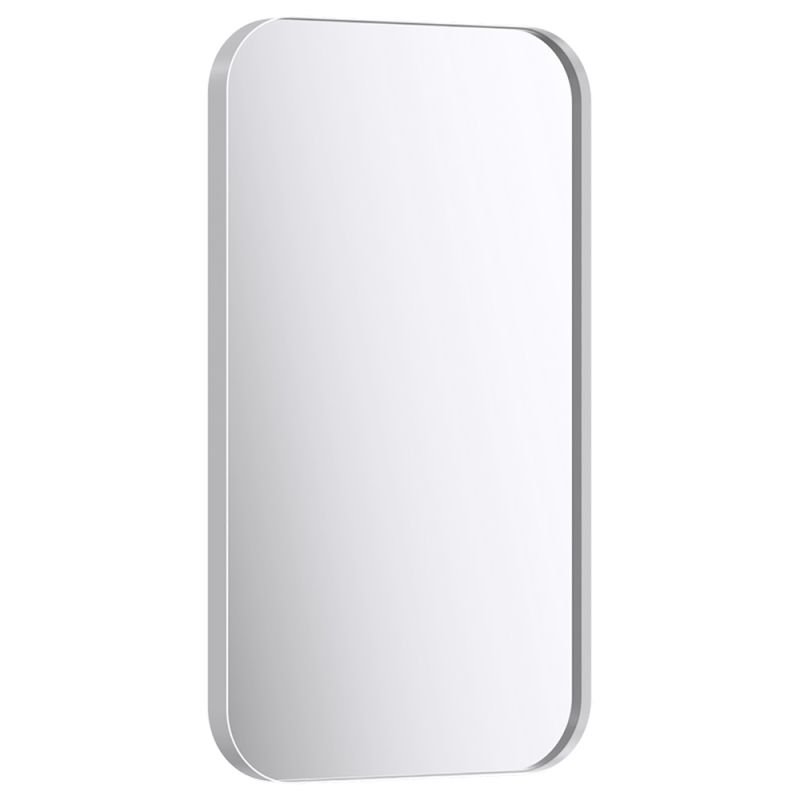 Зеркало Aqwella RM 50x90, в металлической раме, цвет белый