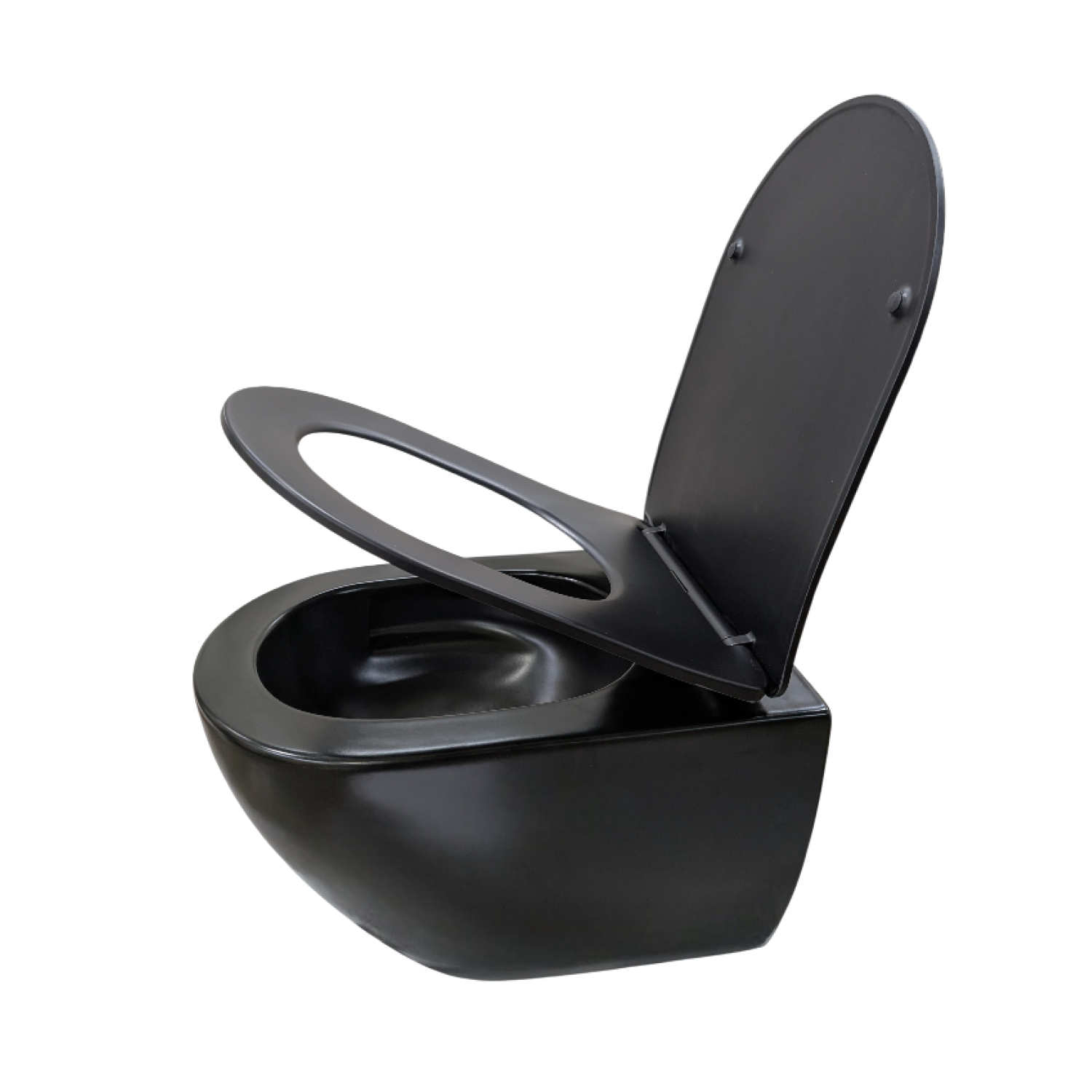 Комплект: Инсталляция AM.PM Pro I012704+Кнопка I049051 хром+JOKI Stella XL T JK5751039MB черный унитаз, смыв торнадо