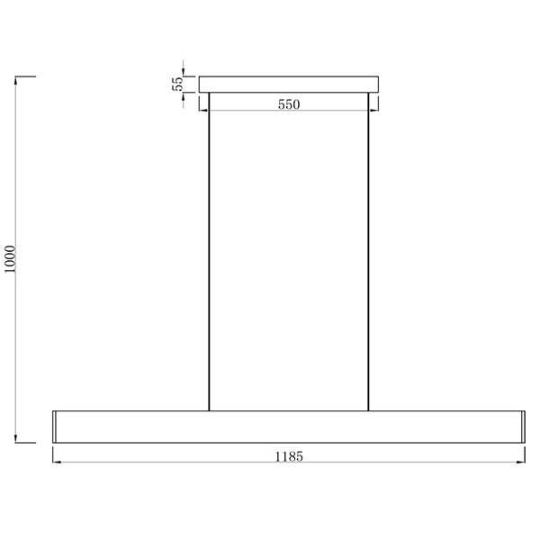 Подвесной светильник Arte Lamp Largo A2505SP-2BK, арматура черная, плафон акрил белый, 120х2 см - фото 1