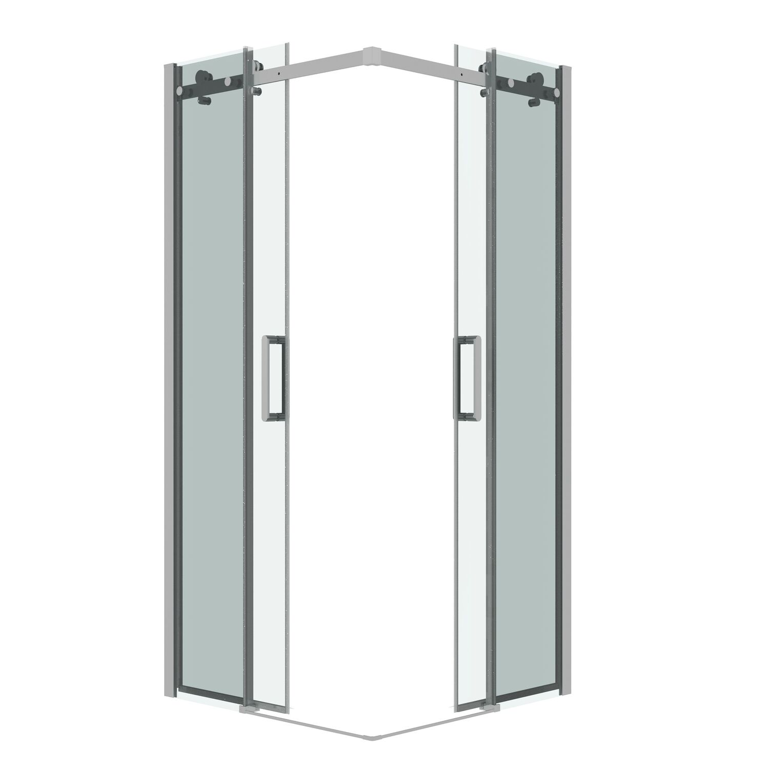 Душевой уголок Grossman Classic 300.K33.04.8080.10.00 80х80, стекло прозрачное, профиль хром