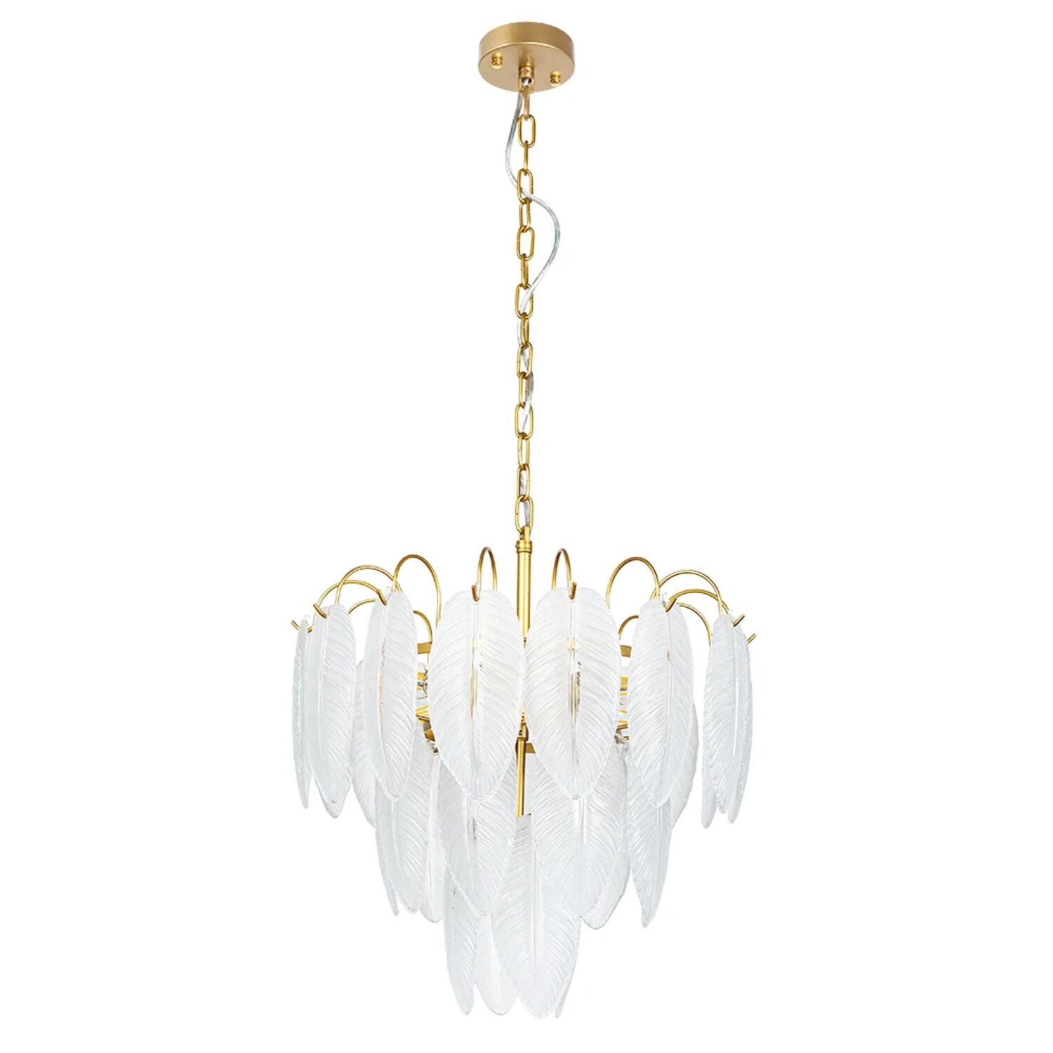 Подвесная люстра Arte Lamp Evie A4052LM-6SG, арматура матовое золото, плафон стекло белое