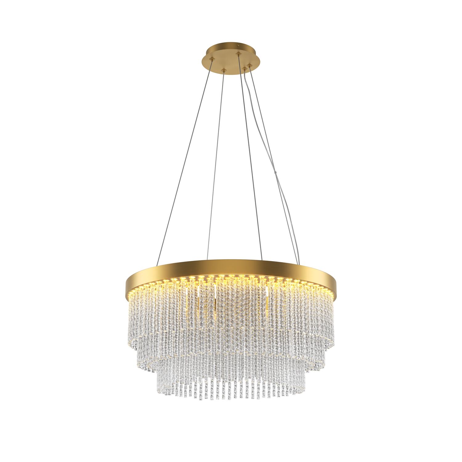 Подвесной светильник Maytoni Trove MOD486PL-L38BSK, арматура латунь, профиль стекло прозрачное