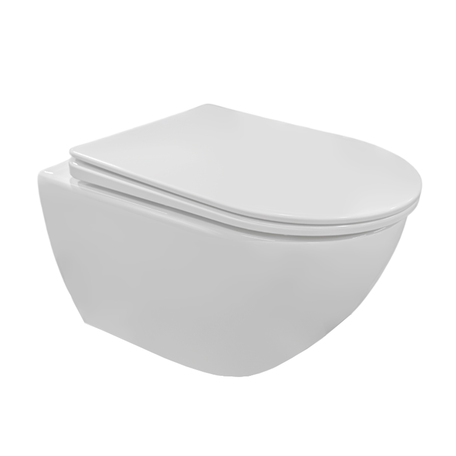 Унитаз Joki Stella XL T JK5751037 подвесной, безободковый, смыв торнадо, с сиденьем микролифт, цвет белый глянец