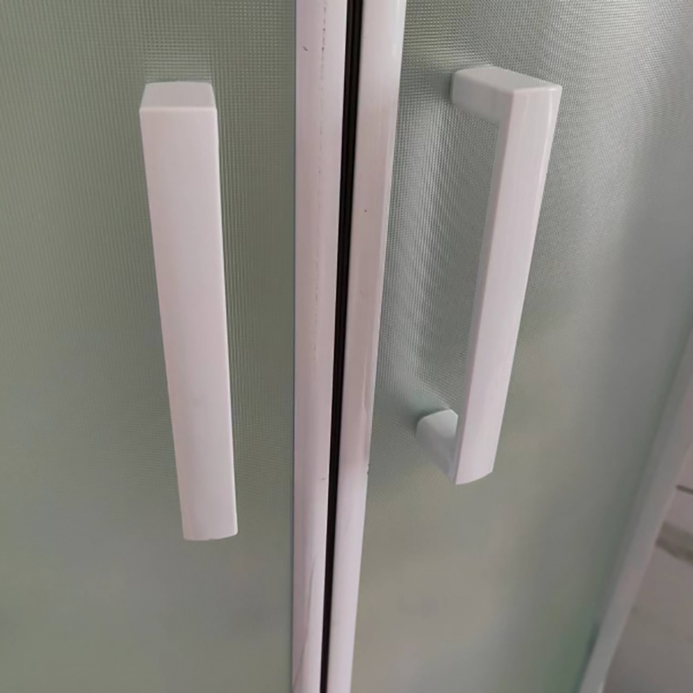 Душевая кабина Frank F400 М White 100x100, с полотенцедержателем, стекло матовое, профиль белый, без крыши - фото 1
