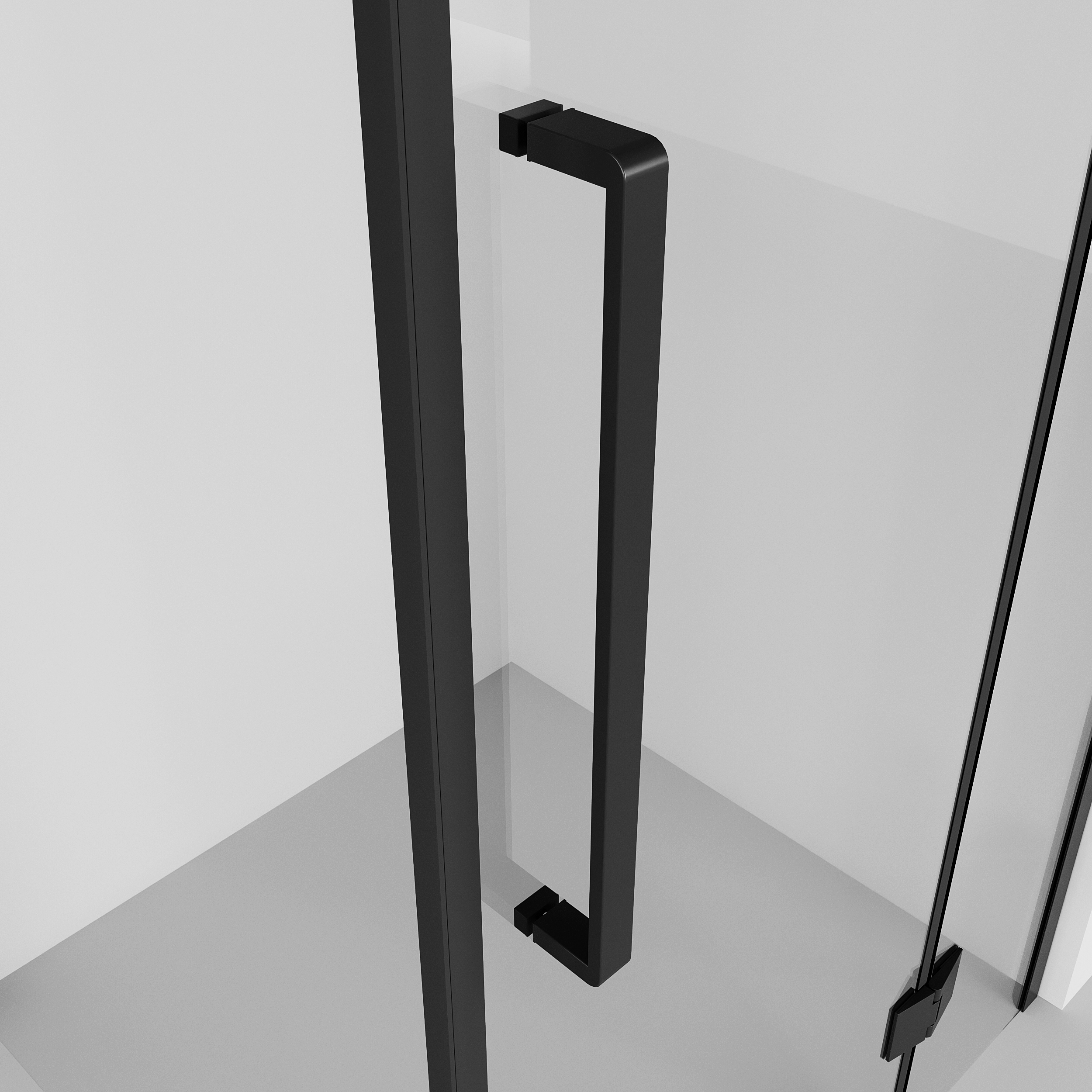 Душевой уголок Niagara Nova NG-6832-34 Black 100x100, стекло прозрачное, профиль черный матовый