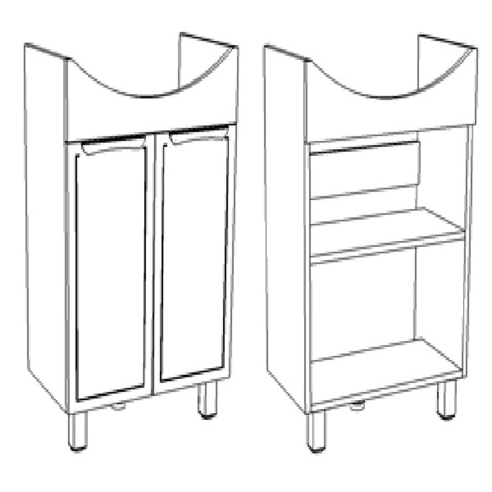 Мебель для ванной Corozo Монро 60, цвет белый