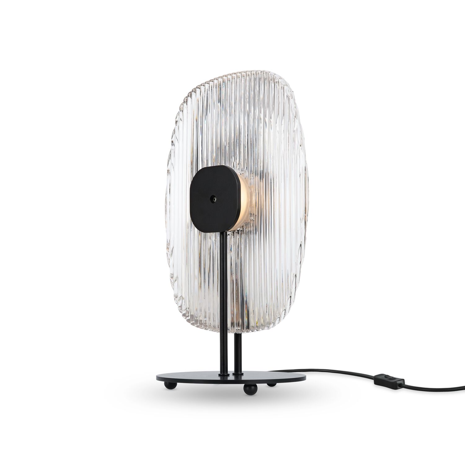 Настольный светильник Maytoni Eclipse MOD152TL-L1BK, арматура черная, профиль стекло прозрачное