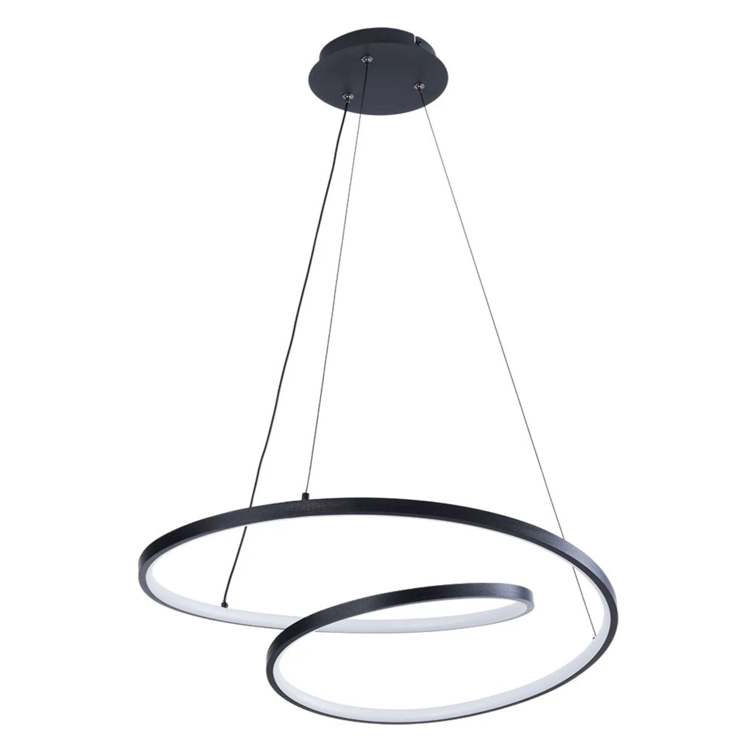 Подвесная люстра Arte Lamp Millo A3893SP-30BK, арматура черная, плафон пластик белый