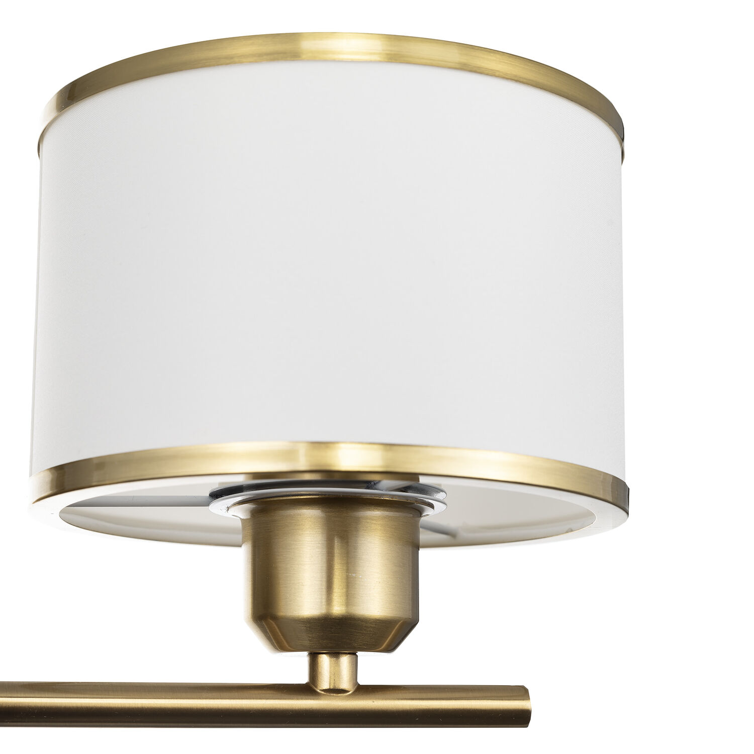 Бра Citilux Alton CL421413, арматура бронза, плафоны металл / текстиль белый / бронза - фото 1