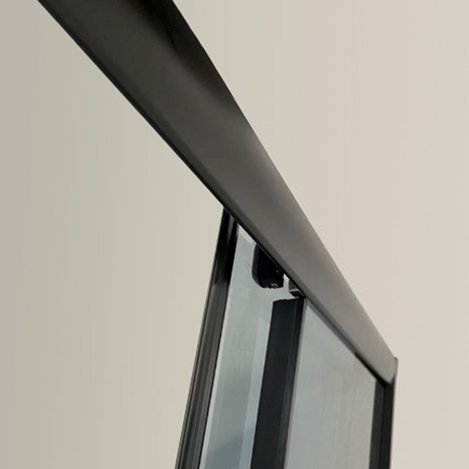 Душевой уголок Niagara Eco NG-010-14QT 100х100, с поддоном, стекло тонированное, профиль черный - фото 1