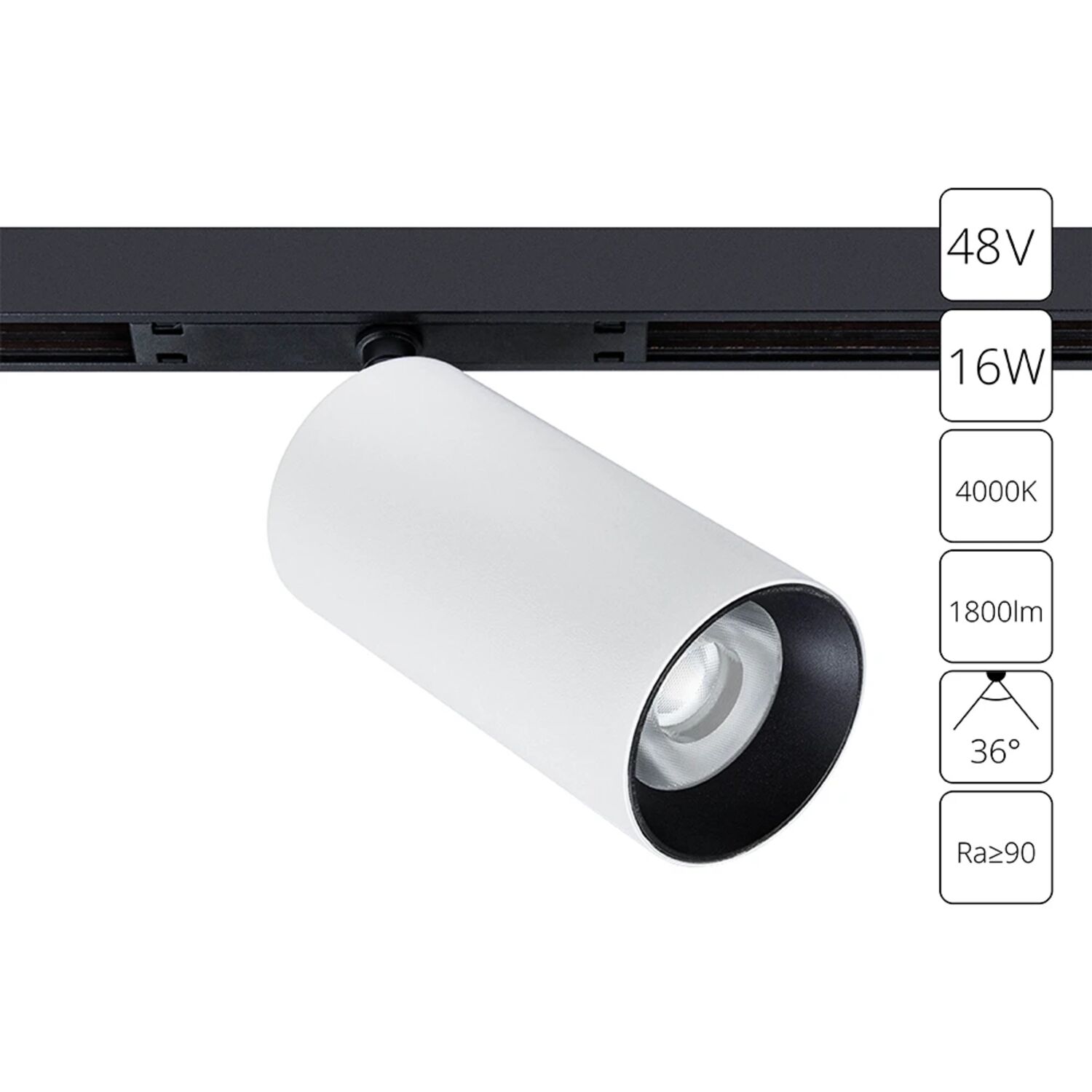 Магнитный трековый светильник Arte Lamp Optima A7262PL-1WH, арматура белый 