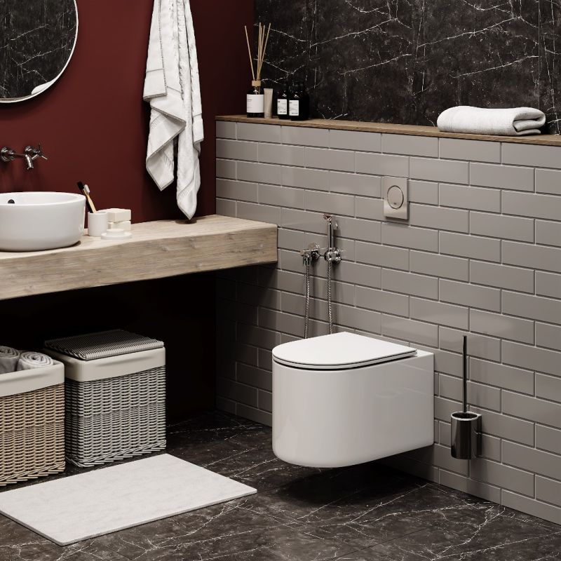 Унитаз CeruttiSPA Tanaro Aria CT8910 подвесной, безободковый, с сиденьем микролифт, цвет белый - фото 1