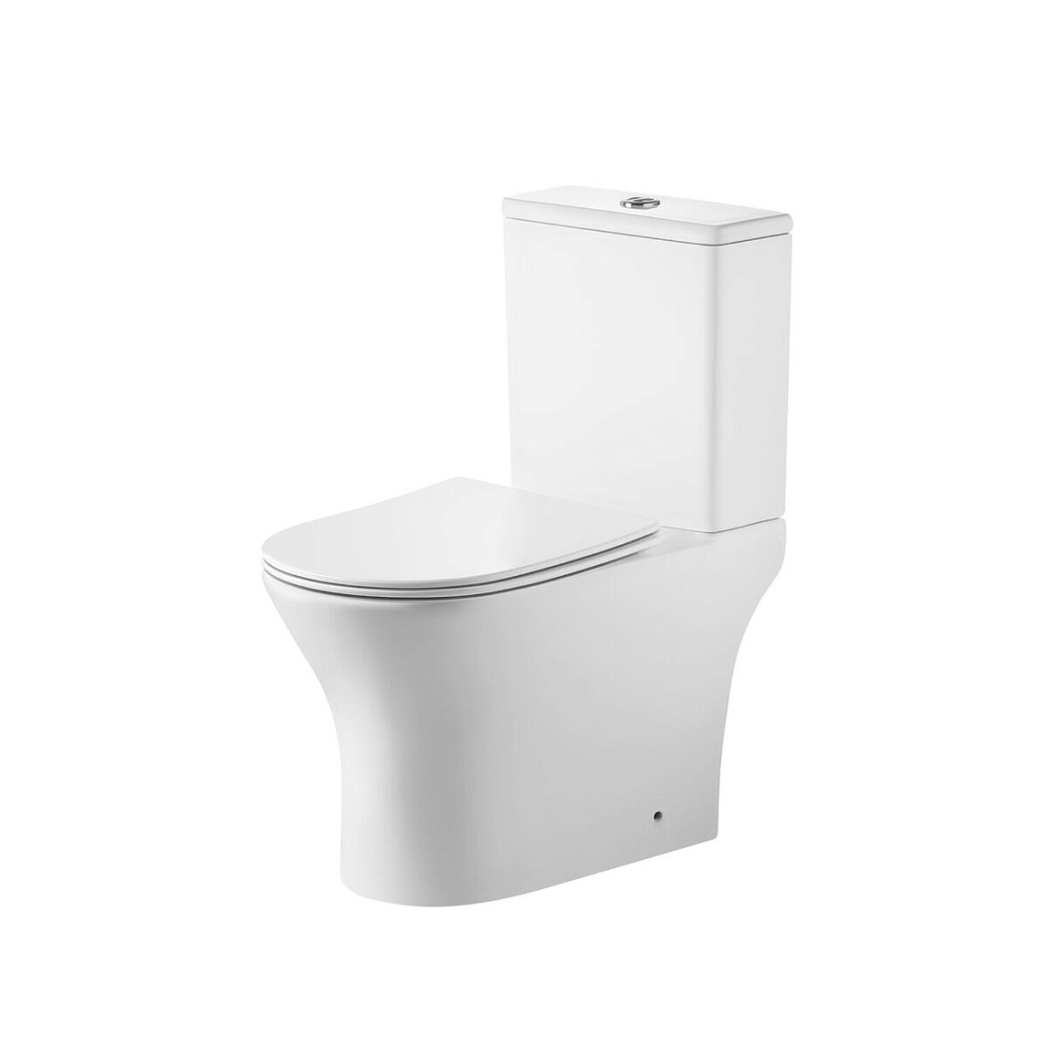 Унитаз Grossman Tornado GR-4489SQ напольный, безободковый, смыв Торнадо, с сиденьем микролифт, цвет белый глянцевый