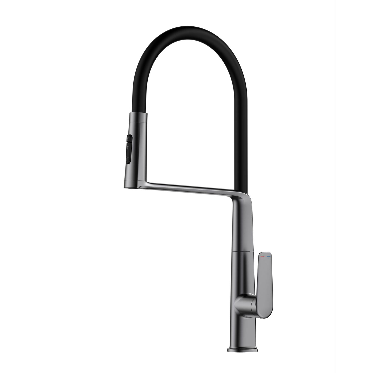 Смеситель Vincea VKF-118GM для кухни, цвет вороненая сталь