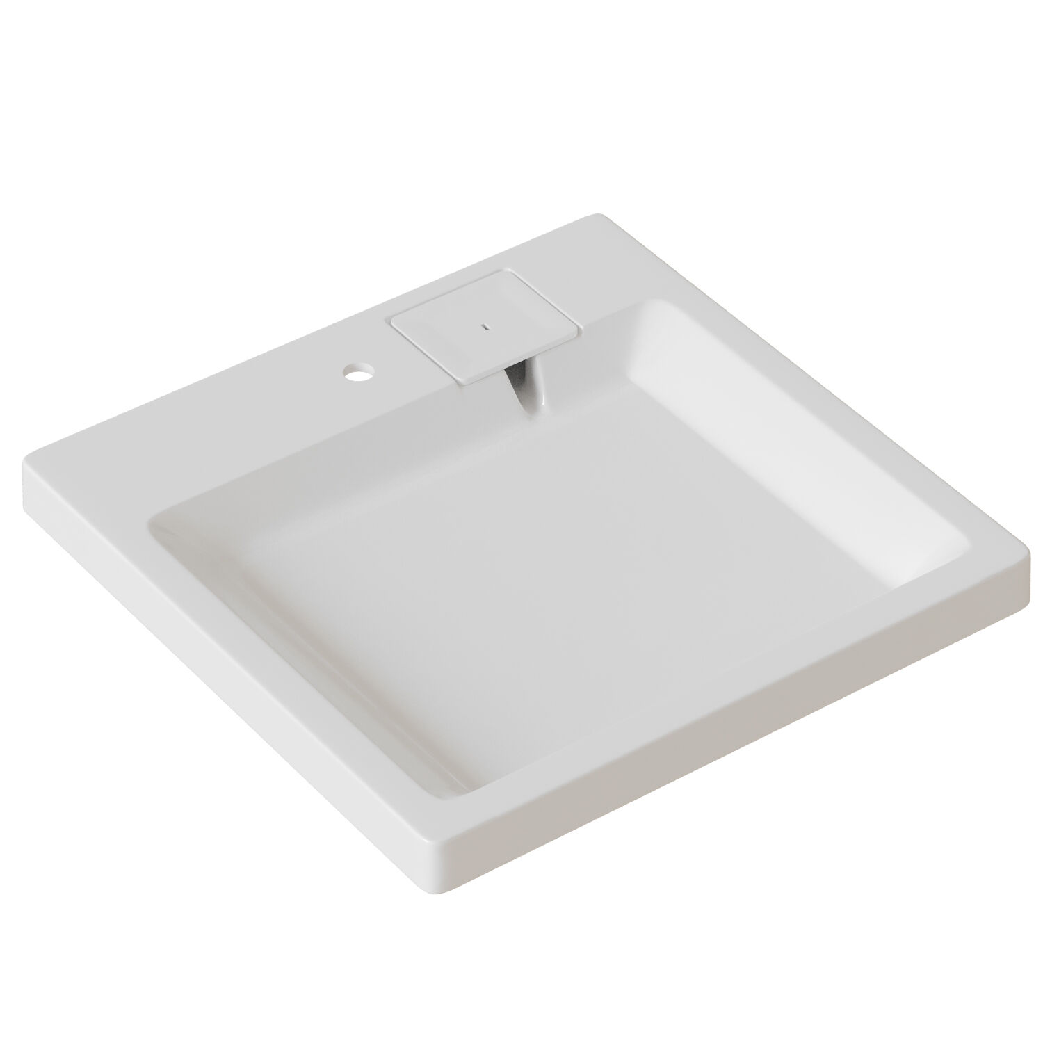 Раковина Mixline Лайн 60x60 над стиральной машиной, цвет белый