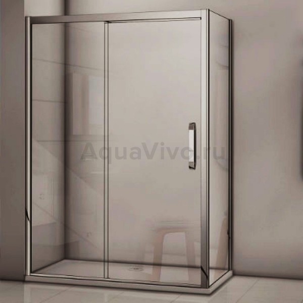 Душевой уголок Good Door Antares WTW+SP-C-CH 100x100, стекло прозрачное, профиль хром