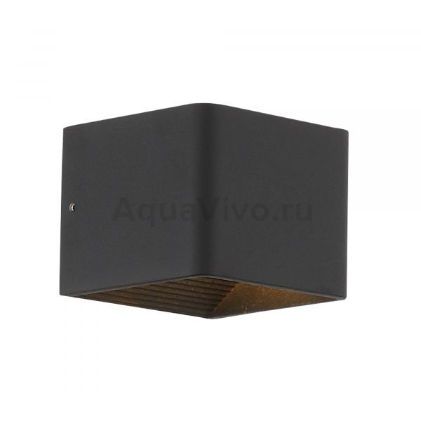 Светильник настенный ST Luce Grappa 2 SL455.041.01, арматура металл, цвет черный, плафон металл, цвет черный