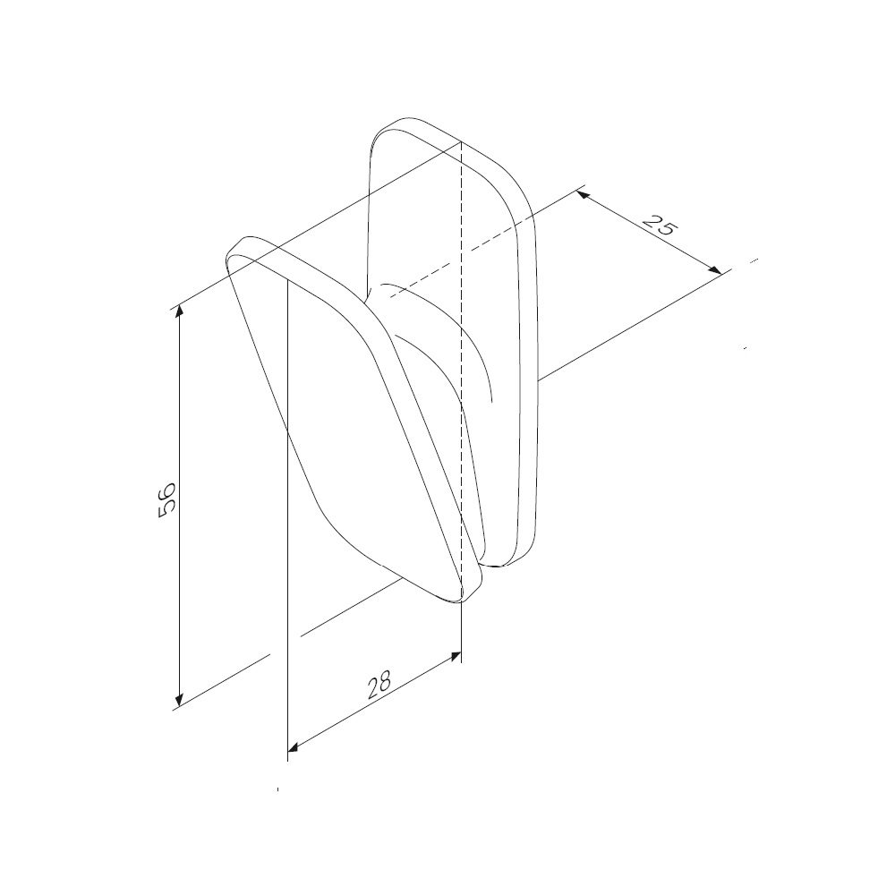 Крючок AM.PM Inspire 2.0 A50A35522, цвет черный