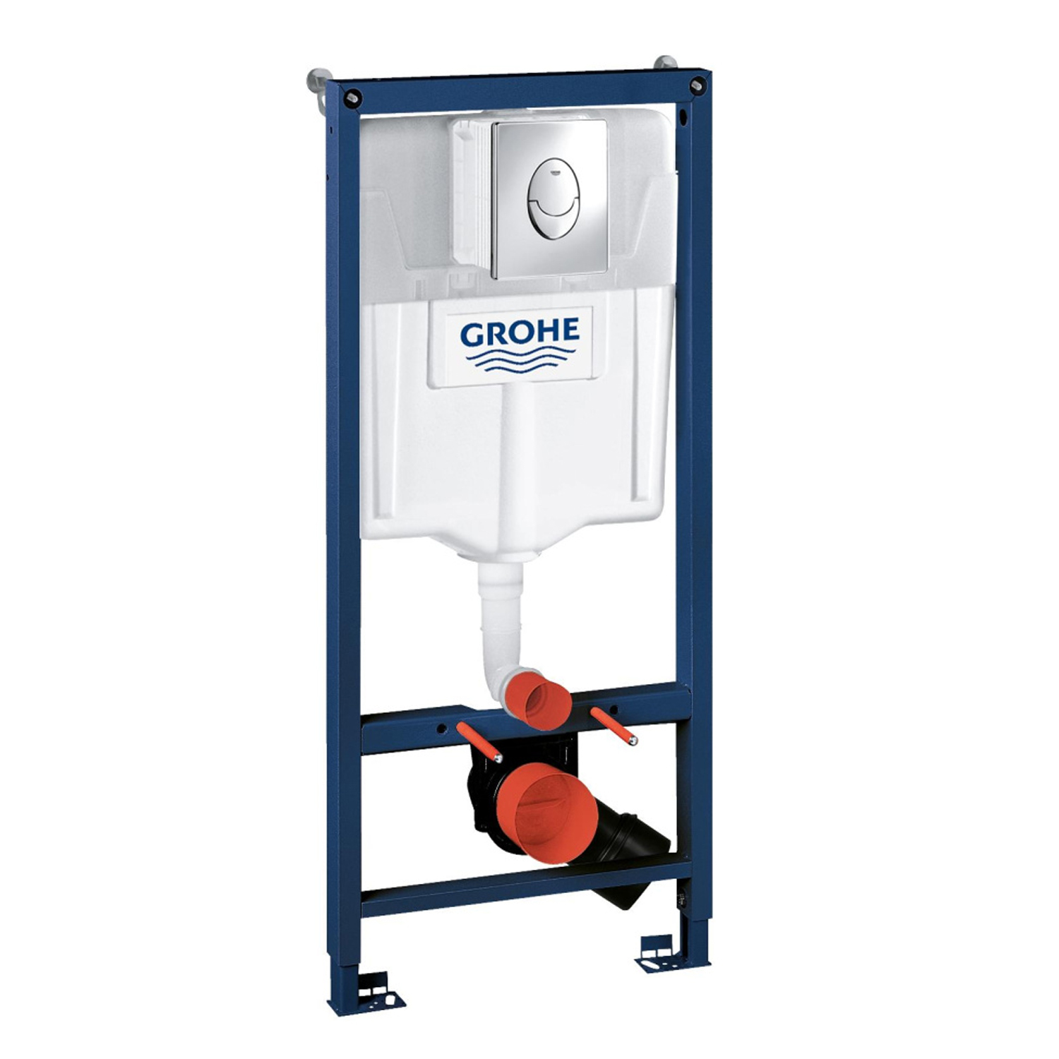 Комплект: Инсталляция Grohe 38721001 кнопка хром+Verna T JK0711055MB черный унитаз, смыв торнадо