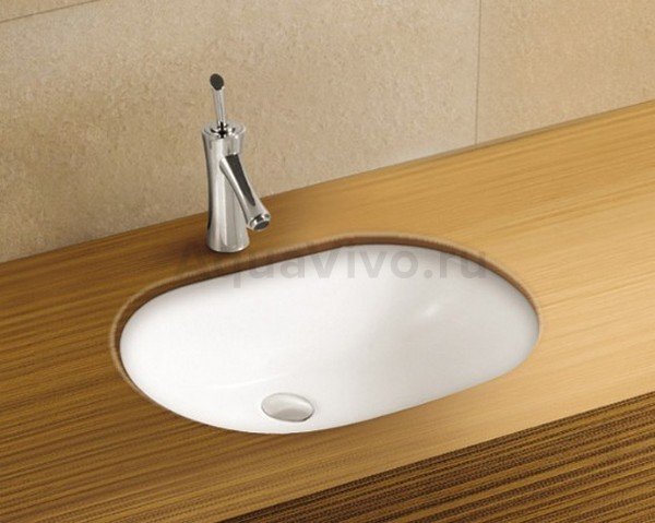 Раковина Weltwasser SK Deilbach 6030 встраиваемая, 59x40 см, цвет белый глянец - фото 1