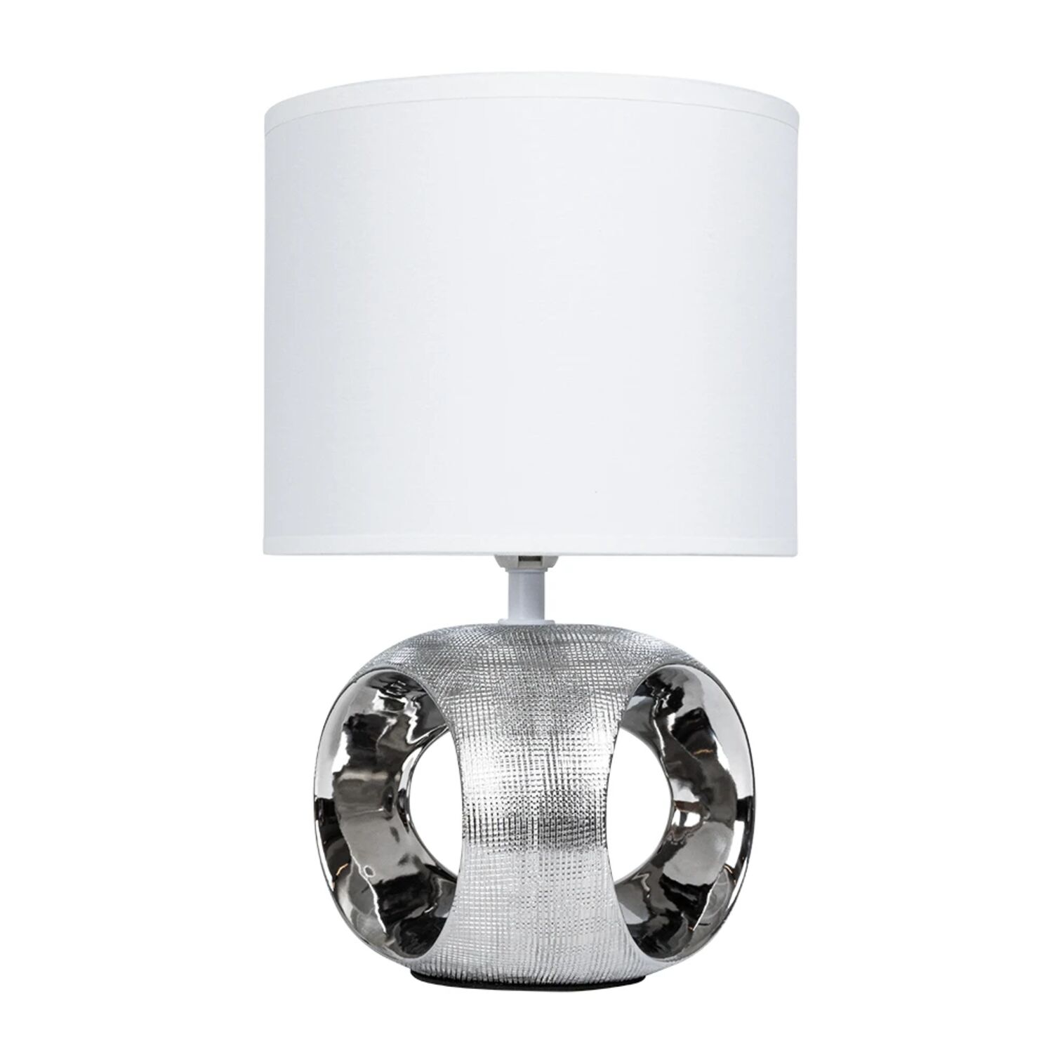 Декоративная настольная лампа Arte Lamp Zaurak A5035LT-1CC, арматура хром, плафон ткань белая