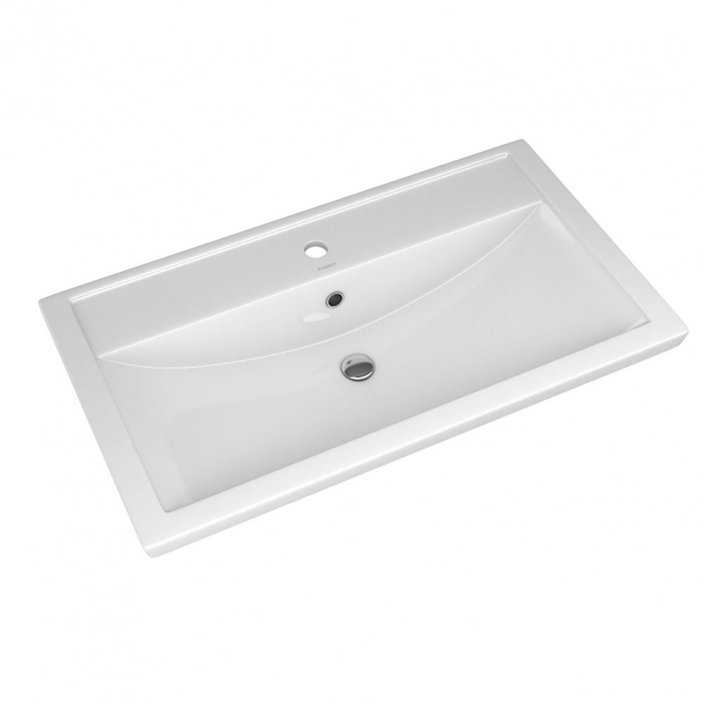 Мебель для ванной Санта Лондон 80 напольная, с раковиной Фостер, с дверцами, цвет белый - фото 1