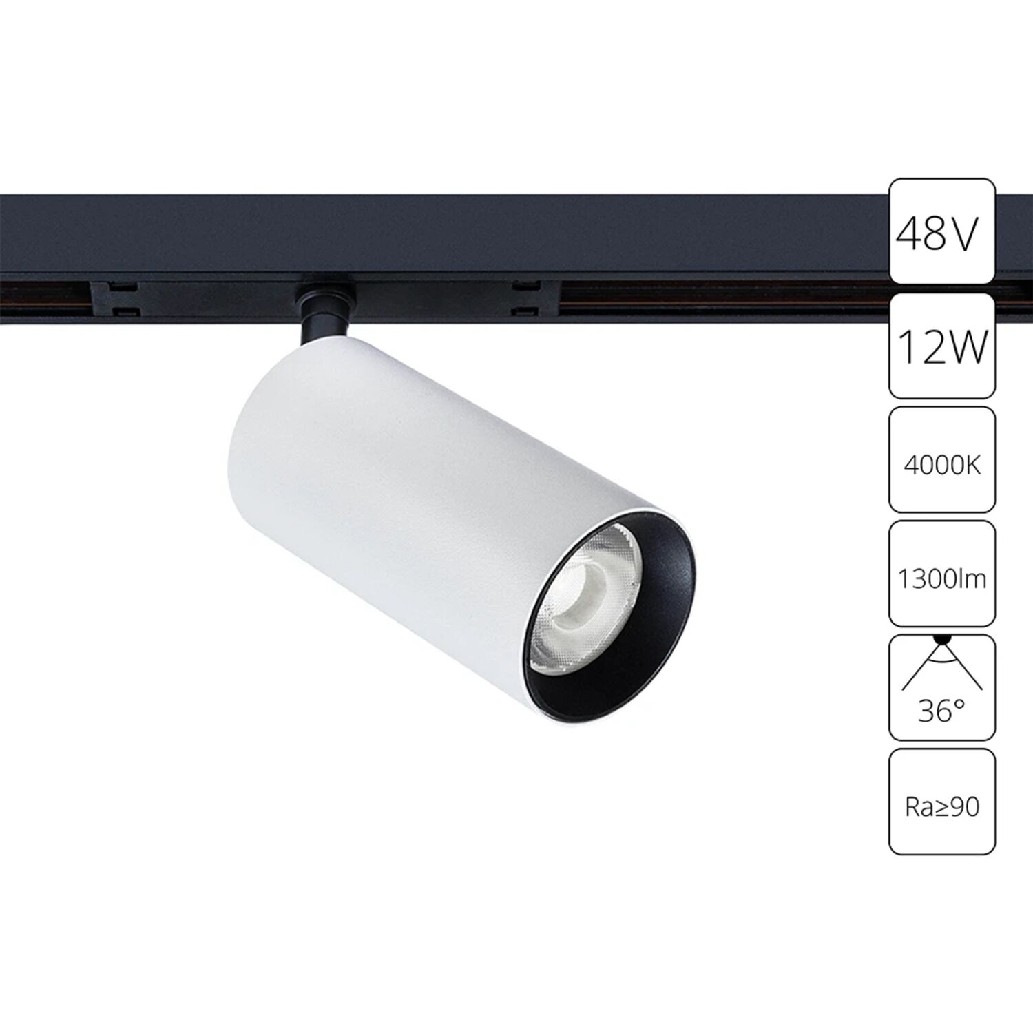 Магнитный трековый светильник Arte Lamp Optima A7261PL-1WH, арматура белый 